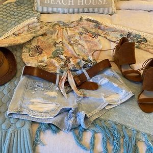 BOHO PAISLEY PRINT BLOUSE EUC